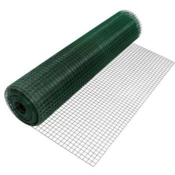 Recinzione metallica plastificata verde 10 m maglia 12,7 mm 57733