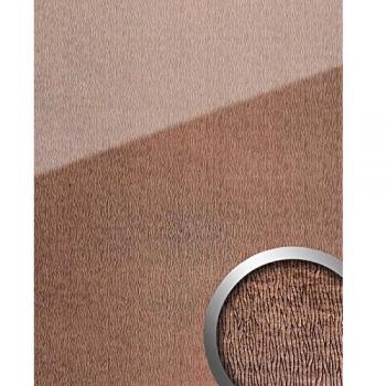 Spiegelndes Leder‑Wandpaneel – Rosa Bronze, 20216