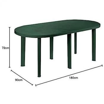 Table Vert Résine 181x90 PROGARDEN
