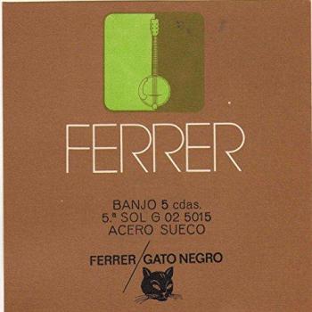 Banjo Gato Negro Acero 5‑cuerda Heritage