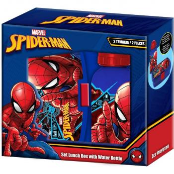 Spiderman Lunchpaket (Lunchbox + 500 ml Wasserflasche)