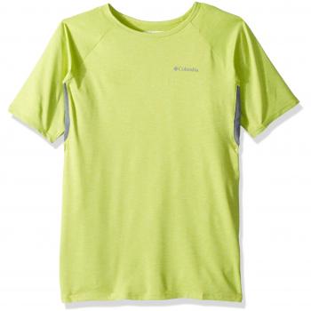 Columbia T-shirt Garçon, SILVER RIDGE II MANCHES COURTES, Polyester, Vert Fluo