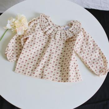 Mädchen Langarmshirt mit Spitzenakzenten