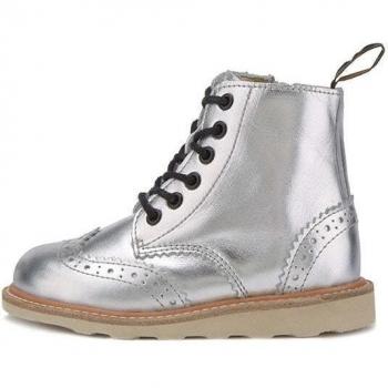 Sidney Brogue Kids Boot Silver Leather EU 34