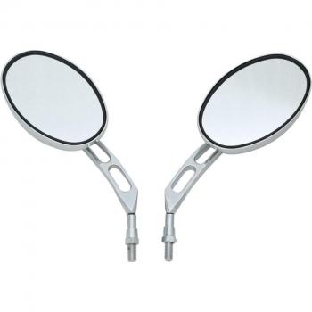 Espejos laterales de 10mm para motocicletas Honda, Suzuki, Kawasaki, Chopper