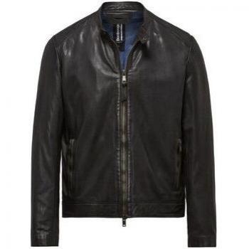 Herren-Lederjacke Bomboogie PLGS5-90 in Schwarz