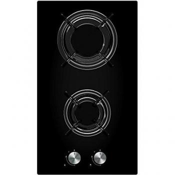 30 cm Domino Gas Stove – Black Glass