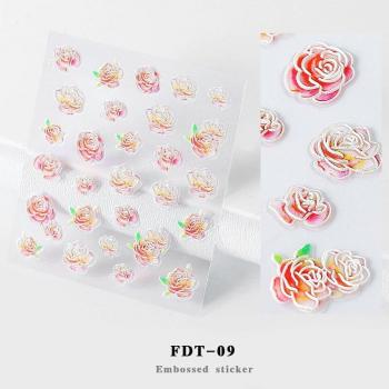 Decoración de Uñas 5D Relieve Floral DIY