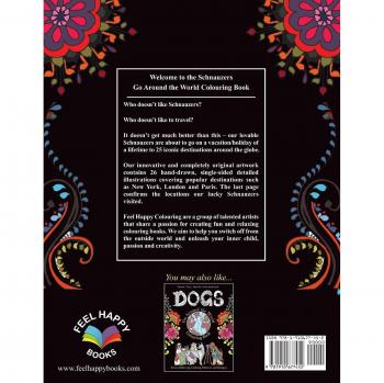 Schnauzers Go Around the World Colouring Book