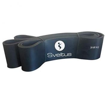 Accessoire Musculation SVELTUS – Bande de Puissance Noir