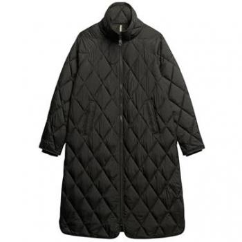 Veste Matelassée Superlong Noir Femme 44