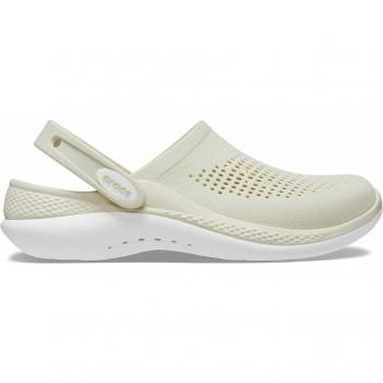 Literide 360 Crocs Zueco Unisex en Beige/Blanco