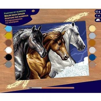 Schilderen Op Nummer Paarden Kunstset