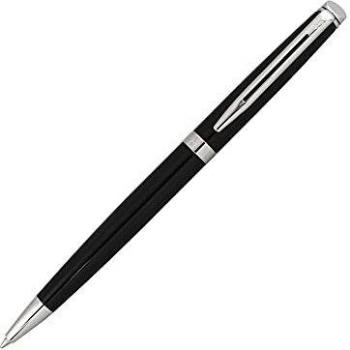 Waterman Hemisphere Luxury Ballpoint Pen in Black Lacquer with Palladium Trims and Blue Ink Refill