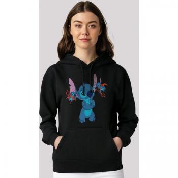 F4NT4STIC Kapuzenpullover – Lilo und Stitch Little Devils Damen XL – Schwarze Edition
