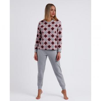 Pijama Harlequin rosa de mujer Admas