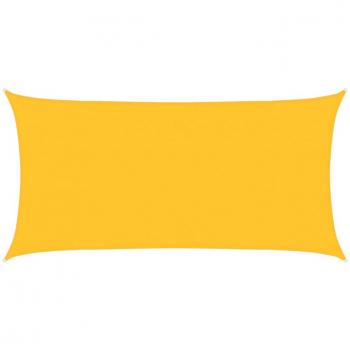 Yellow Sunshade Sail 160 g/m² 2.5x5 m HDPE
