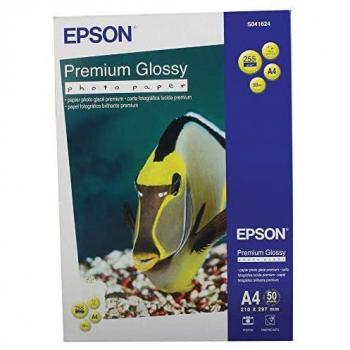 Epson Premium Glossy Photo Paper, A4 Size, 255gsm, 50 Sheets