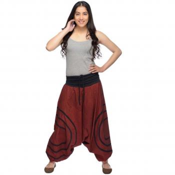 Simandra Pluderhose Haremshose Aladinhose Pumphose Yoga Goa Sarouel Baggy Cercles Damen