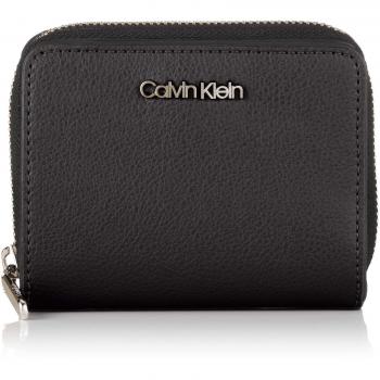 Calvin Klein Damen Geldbörse Avant Medium Zip Wflap, Schwarz