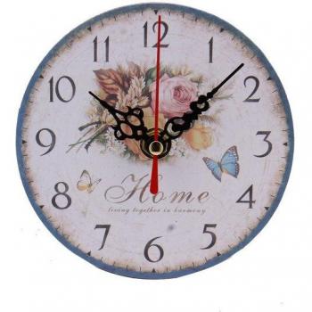 Retro Wooden Wall Clock