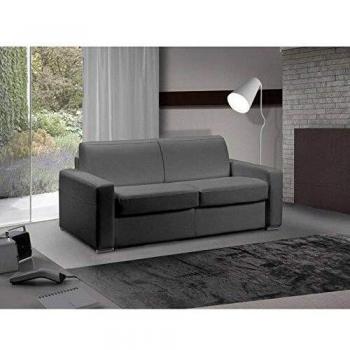 Canapé lit 3 places MASTER Polyuréthane Gris Graphite 140 cm – Matelas 18 cm inclus