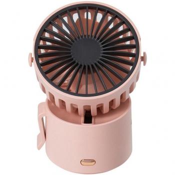 USB Mini Ventilator mit Nackenband, drei Geschwindigkeitsstufen, starkem Wind, geräuscharm und 45° schwenkbar für Büro und Schlafzimmer