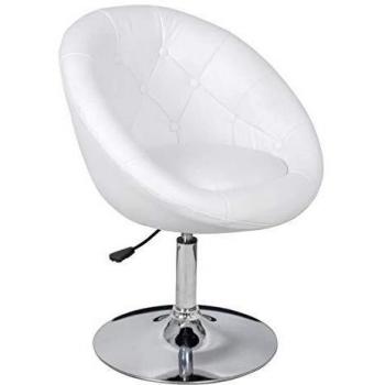 Barhocker Komfort Weiß Kunstleder