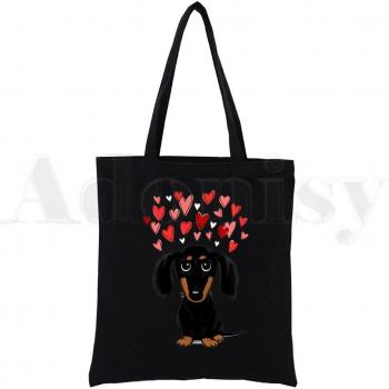 Dackel-Freunde große Handtasche