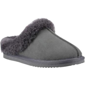 Hush Puppy Amara Grey Sheepskin Slippers