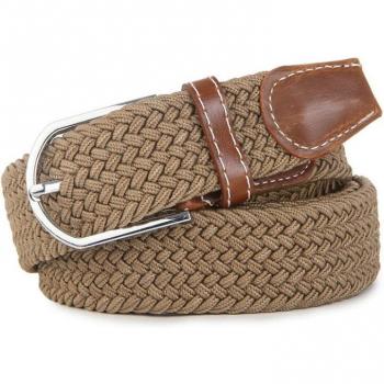 Ceinture en toile avec boucle tricotée