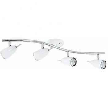 EGLO RICCIO 2 Spot – LED, 4×3 W, Stahl, Weiß, Chrom