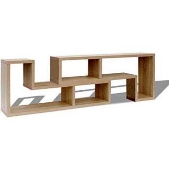 L-Shaped Oak TV Cabinet from vidaXL