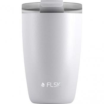 FLSK Thermobecher Cup 0,35l Edelstahl Weiß