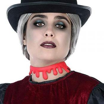 Collar Halloween Sangre 18x12 cm