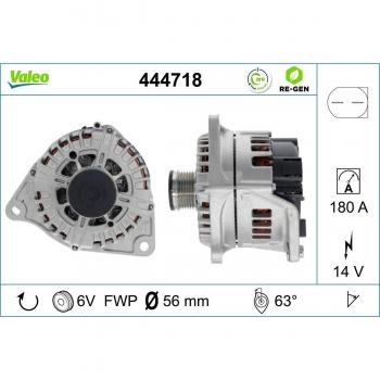 Lichtmaschine VALEO 444718 – Universell einsetzbar bei Citroën, Fiat, Iveco, Peugeot