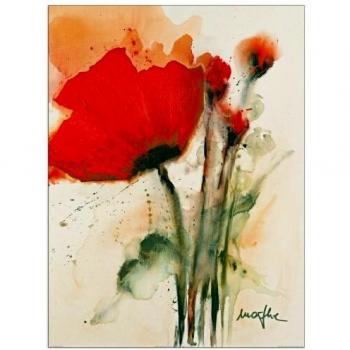 Arte decorativo Marthe Mohnblumenstraua I, 80x60 cm
