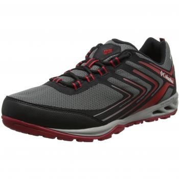 Columbia Men's Waterproof Hiking Boots, Ventrailia Razor 2, Ti Grey Steel/Mountain Red, Size: 41.5