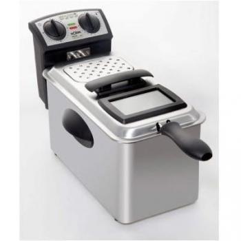 Freidora de acero inoxidable Solac FG6931, 3 litros, temporizador