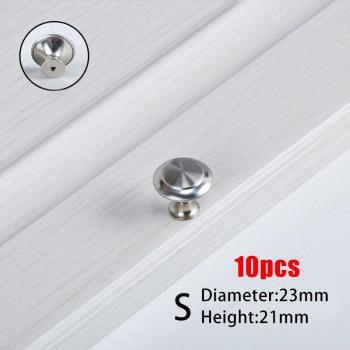 10pcs/set Kitchen Cupboard Knobs Stainless Steel