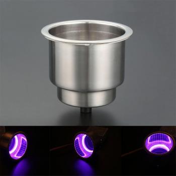 Luz LED Acero Inoxidable 12V, Portavasos Incluido, Para Remo