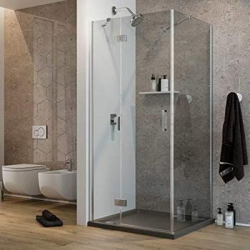 Cabine de Douche Verre Transparent 120x50 CM H190 avec Easyclean Mod Flip