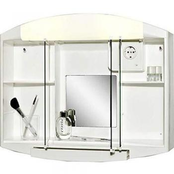 Mobile da bagno bianco con ripiano 59x49x15,5 cm