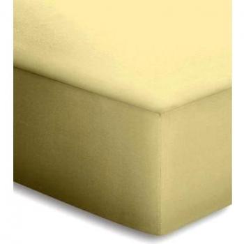 Feininterlock‑Bettwäsche 004-094 – Ecru Mikro‑Spannbett 150x200 cm