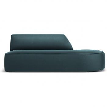 CXL Canapé Velours Bleu 2 Places Droit
