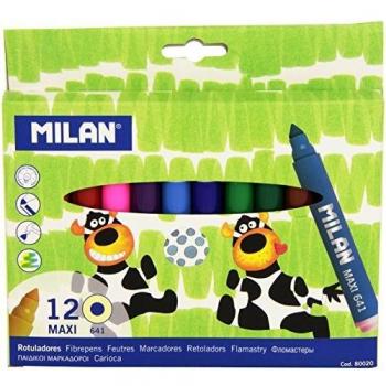 Milan 12 Assorted Color Markers