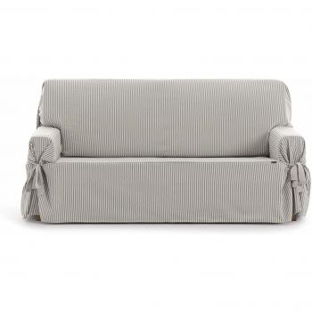 Housse de canapé 2 places Calma beige avec rubans 140