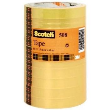 Cinta Scotch 508, 15mm x 66m, 10 rollos