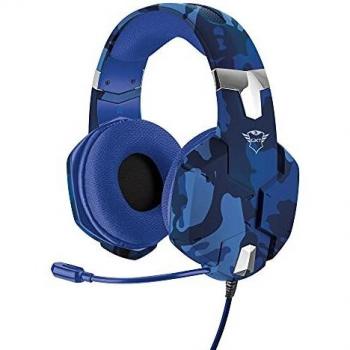 Trust Gaming GXT 322B Carus Auricolare Cablato A Padiglione Giocare Nero, Blu