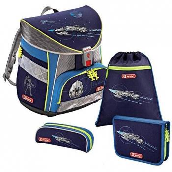 SpacePirate Rucksackset für Kinder – 4 Teile